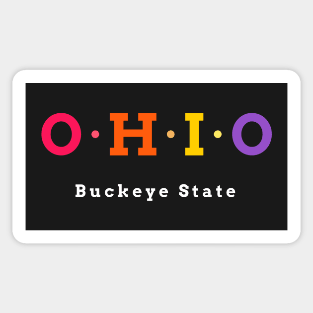 Ohio, USA. Buckeye State. Sticker by Koolstudio